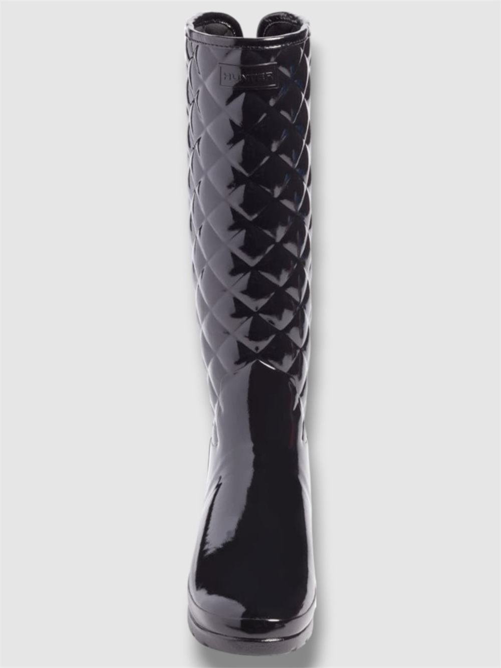 Hunter Original Refined High Gloss Quilted Waterproof Rain Boots (Women) - 9 - Picture 6 of 11